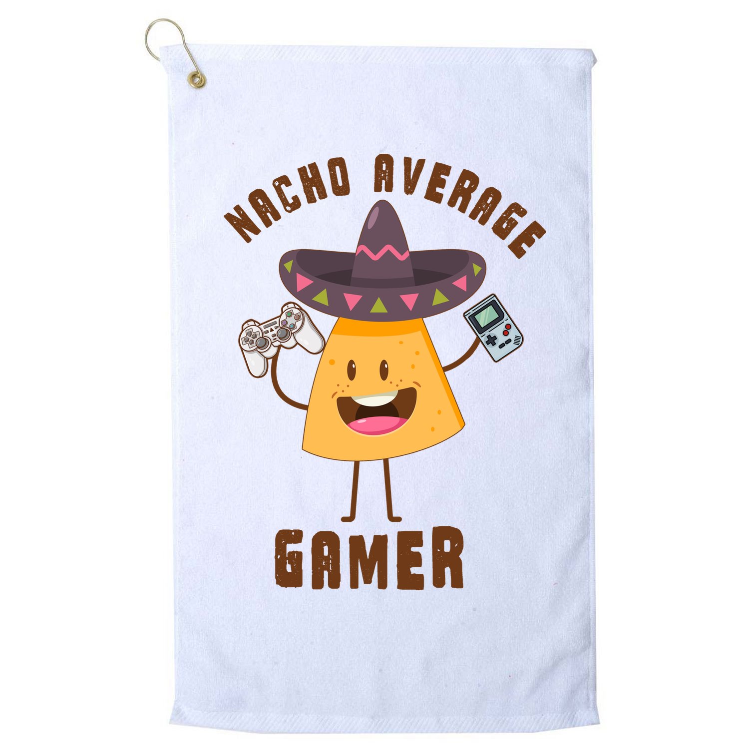 NACHO AVERAGE GAMER FUNNY GAMING MEME Golf Towel