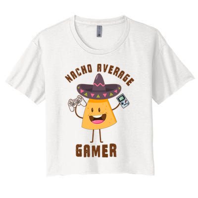 NACHO AVERAGE GAMER FUNNY GAMING MEME Crop Top