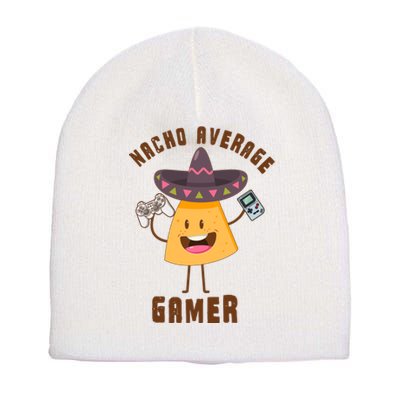 NACHO AVERAGE GAMER FUNNY GAMING MEME Short Acrylic Beanie