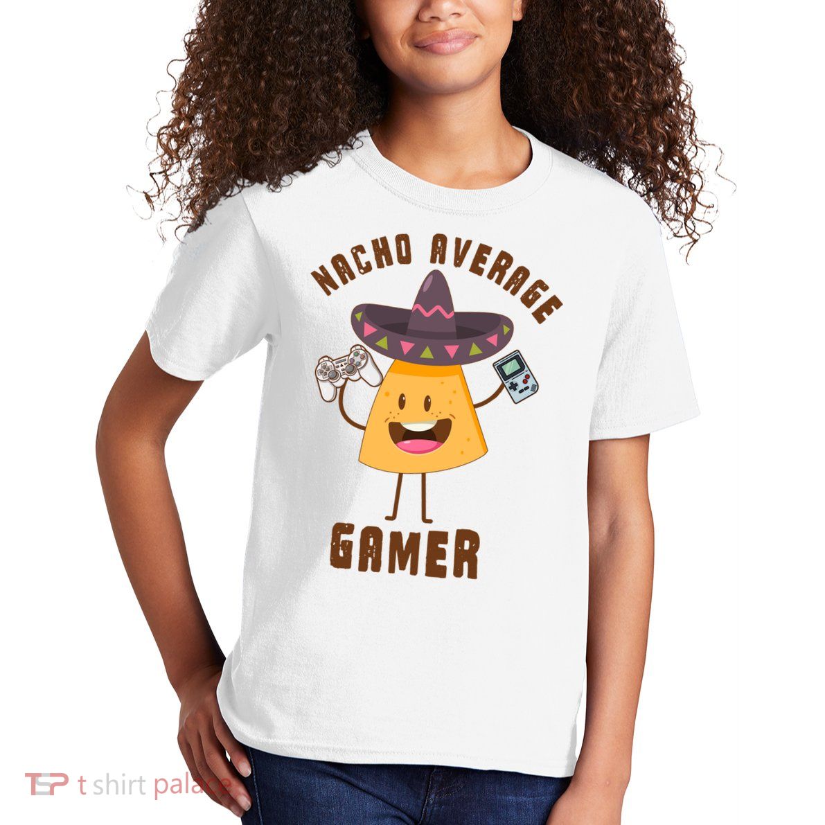 NACHO AVERAGE GAMER FUNNY GAMING MEME Kids T-Shirt