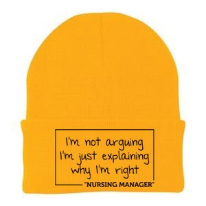 Nursing Ager Gift Funny Job Title Profession Birthday Gift Knit Cap Winter Beanie