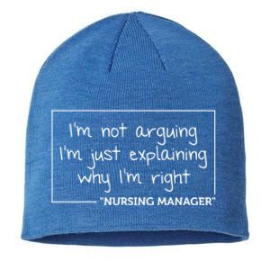 Nursing Ager Gift Funny Job Title Profession Birthday Gift Sustainable Beanie