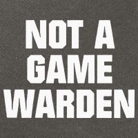 Not A Game Warden Cotton Canvas Backpack