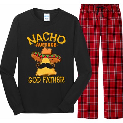 Nacho Average God Father Godparent Cinco de Mayo Fiesta Long Sleeve Pajama Set