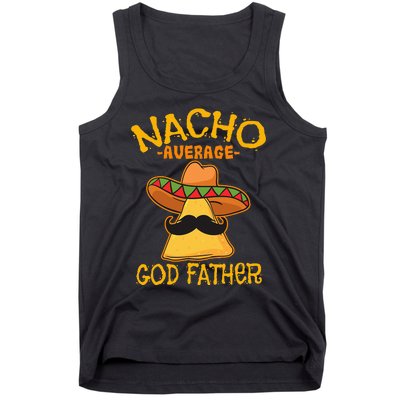 Nacho Average God Father Godparent Cinco de Mayo Fiesta Tank Top