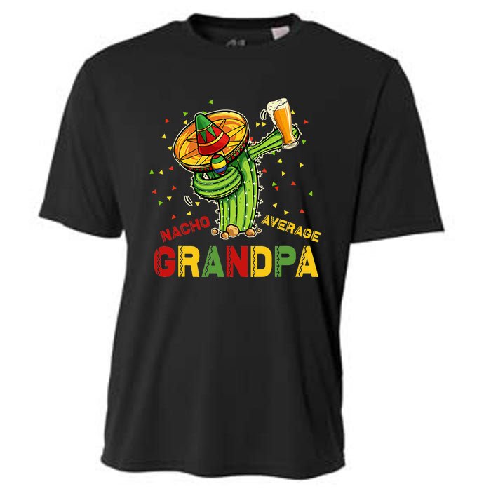 Nacho Average Grandpa Fiesta Cinco De Mayo Cactus Mariachi Cooling Performance Crew T-Shirt