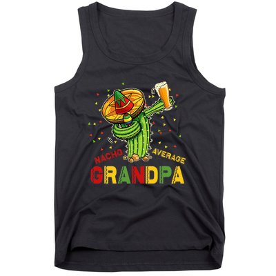 Nacho Average Grandpa Fiesta Cinco De Mayo Cactus Mariachi Tank Top