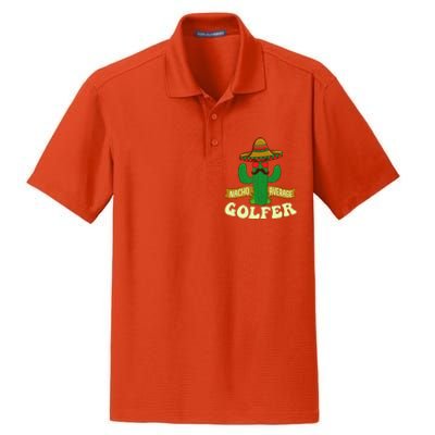 Nacho Average Golfer Golfing Lover Golf Tournament Hobby Dry Zone Grid Polo