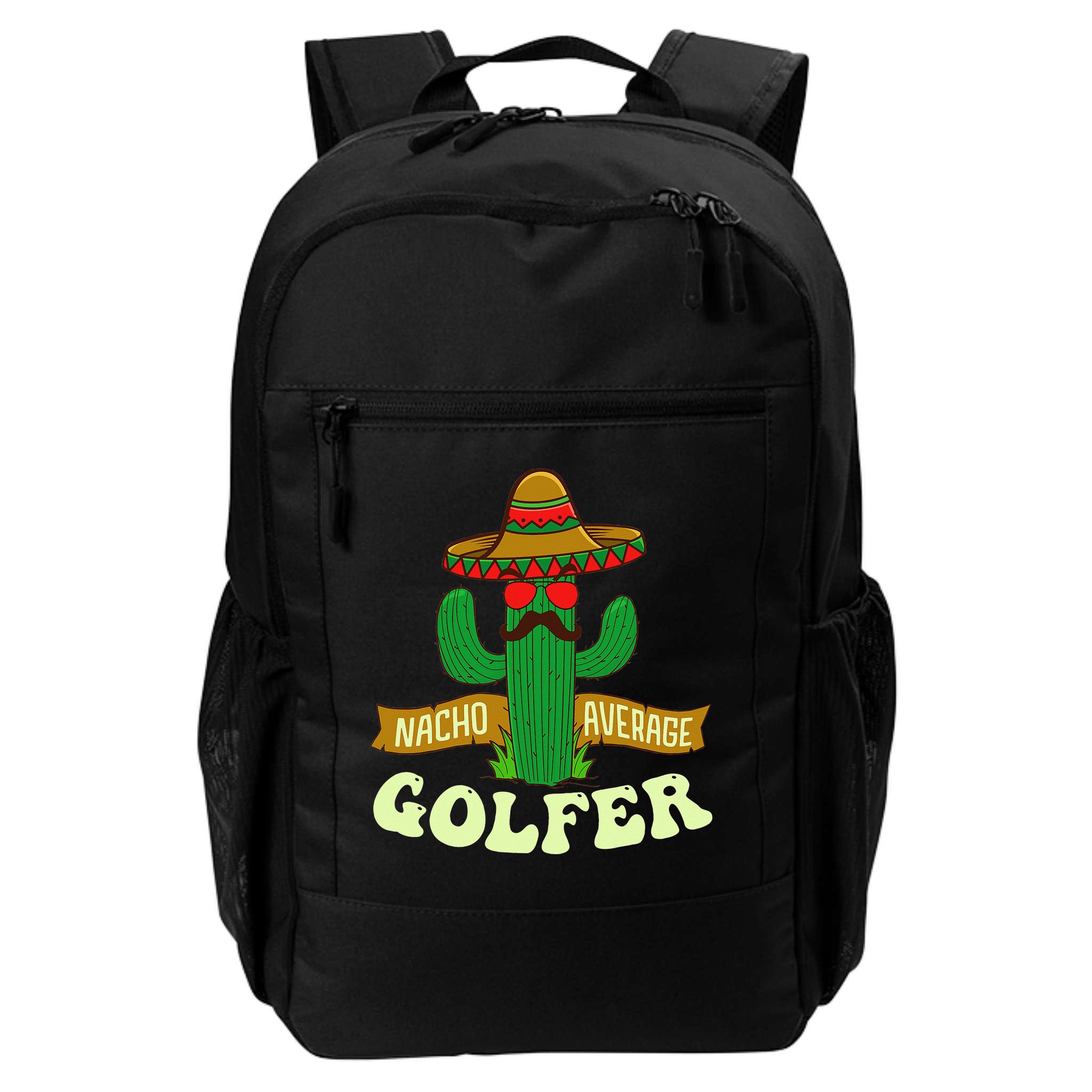 Nacho Average Golfer Golfing Lover Golf Tournament Hobby Backpack