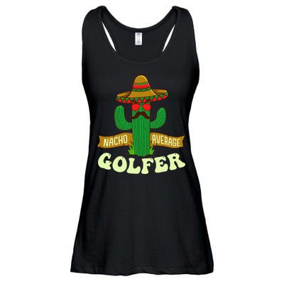 Nacho Average Golfer Golfing Lover Golf Tournament Hobby Ladies Essential Flowy Tank