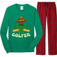 Nacho Average Golfer Golfing Lover Golf Tournament Hobby Long Sleeve Pajama Set