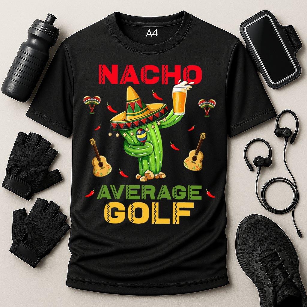 Nacho Average Golf Cinco De Mayo Mexican Fiesta Party Cooling Performance Crew T-Shirt