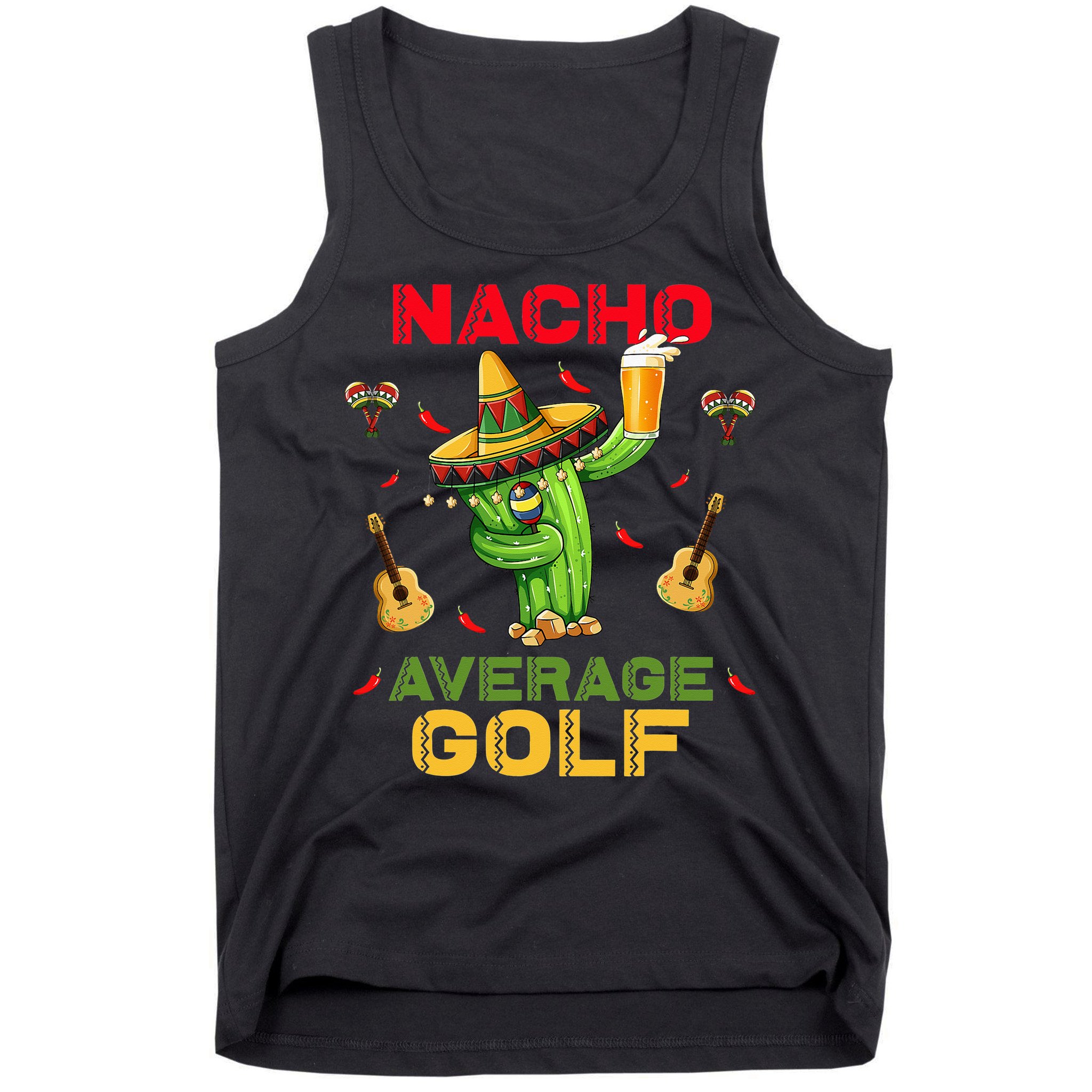 Nacho Average Golf Cinco De Mayo Mexican Fiesta Party Tank Top