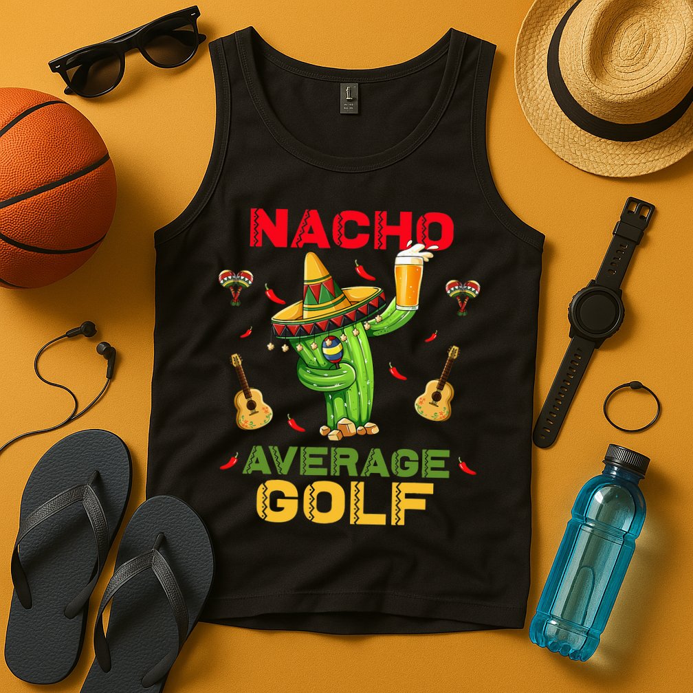 Nacho Average Golf Cinco De Mayo Mexican Fiesta Party Tank Top