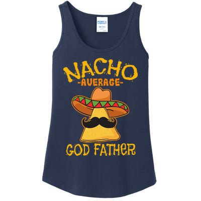 Nacho Average God Father Godparent Cinco De Mayo Fiesta Ladies Essential Tank