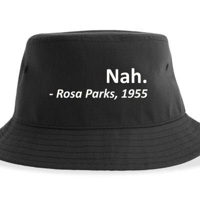 Nah. Rosa Parks, 1955 Quotation Sustainable Bucket Hat