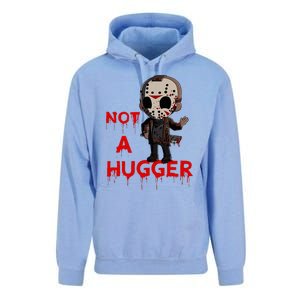 Not A Hugger Funny Jason Friday The 13th Funny Hugger Unisex Surf Hoodie