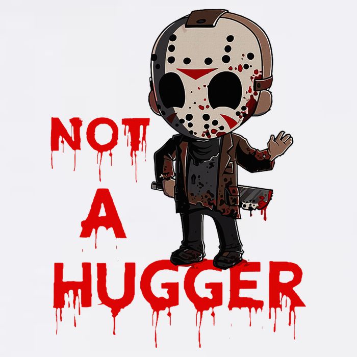 Not A Hugger Funny Jason Friday The 13th Funny Hugger Full-Length Apron With Pockets