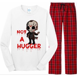 Not A Hugger Funny Jason Friday The 13th Funny Hugger Long Sleeve Pajama Set