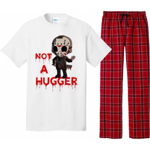 Not A Hugger Funny Jason Friday The 13th Funny Hugger Pajama Set