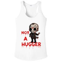 Not A Hugger Funny Jason Friday The 13th Funny Hugger Ladies PosiCharge Competitor Racerback Tank