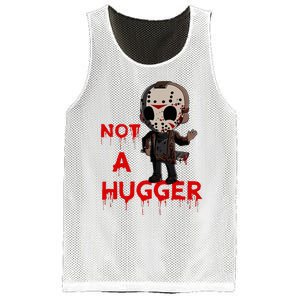 Not A Hugger Funny Jason Friday The 13th Funny Hugger Mesh Reversible Basketball Jersey Tank