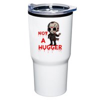Not A Hugger Funny Jason Friday The 13th Funny Hugger Tumbler
