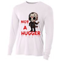 Not A Hugger Funny Jason Friday The 13th Funny Hugger Cooling Performance Long Sleeve Crew