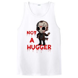 Not A Hugger Funny Jason Friday The 13th Funny Hugger PosiCharge Competitor Tank