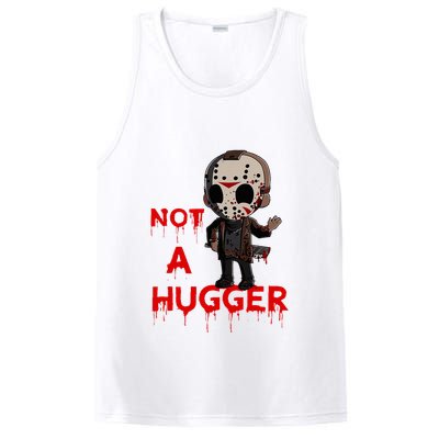 Not A Hugger Funny Jason Friday The 13th Funny Hugger PosiCharge Competitor Tank