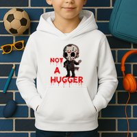 Not A Hugger Funny Jason Friday The 13th Funny Hugger Kids Hoodie