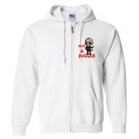 Not A Hugger Funny Jason Friday The 13th Funny Hugger Full Zip Hoodie