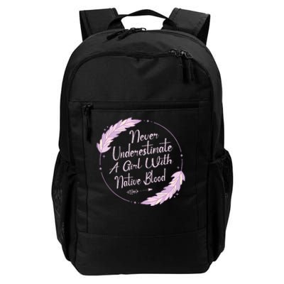 Native American Heritage Indigenous Girl With Native Blood Daily Commute Backpack