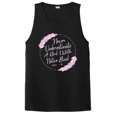 Native American Heritage Indigenous Girl With Native Blood PosiCharge Competitor Tank