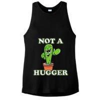 Not A Hugger Personal Boundaries Introvert Warning Ladies PosiCharge Tri-Blend Wicking Tank
