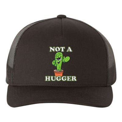 Not A Hugger Personal Boundaries Introvert Warning Yupoong Adult 5-Panel Trucker Hat