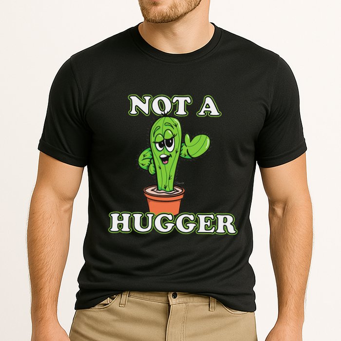 Not A Hugger Personal Boundaries Introvert Warning Performance Shirt