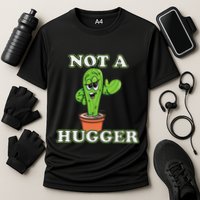 Not A Hugger Personal Boundaries Introvert Warning Performance Shirt