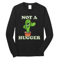 Not A Hugger Personal Boundaries Introvert Warning Long Sleeve Shirt