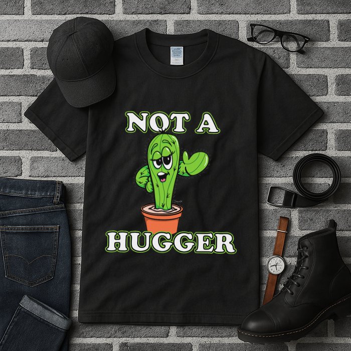 Not A Hugger Personal Boundaries Introvert Warning Tall T-Shirt