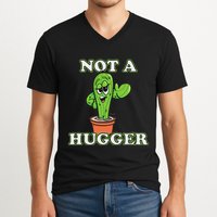 Not A Hugger Personal Boundaries Introvert Warning V-Neck T-Shirt