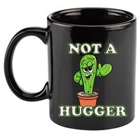 Not A Hugger Personal Boundaries Introvert Warning 11oz C Handle Ceramic Mug