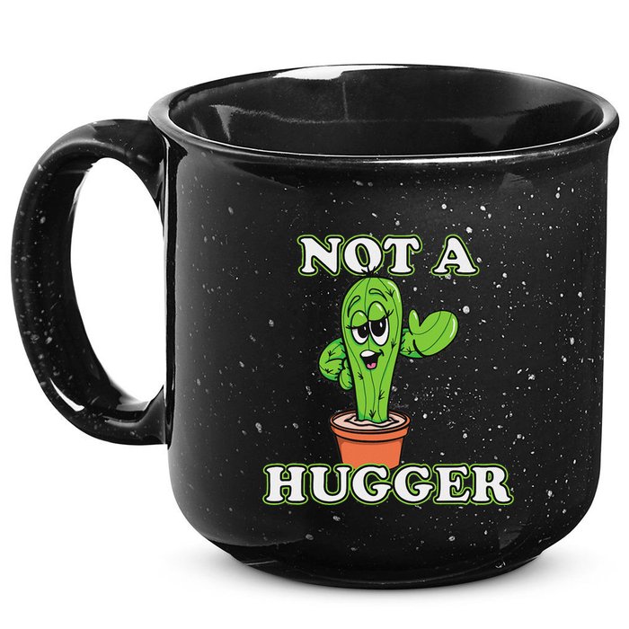 Not A Hugger Personal Boundaries Introvert Warning 15oz Campfire Ceramic Mug