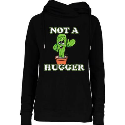 Not A Hugger Personal Boundaries Introvert Warning Womens Funnel Neck Pullover Hood