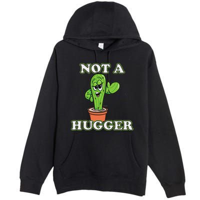 Not A Hugger Personal Boundaries Introvert Warning Premium Pullover Hoodie