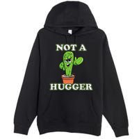 Not A Hugger Personal Boundaries Introvert Warning Premium Pullover Hoodie