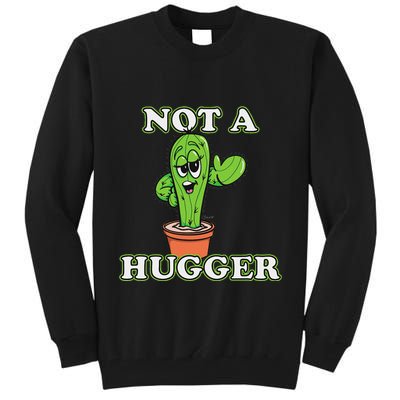Not A Hugger Personal Boundaries Introvert Warning Tall Sweatshirt