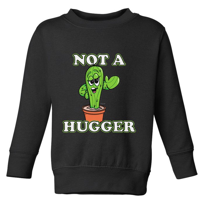Not A Hugger Personal Boundaries Introvert Warning Toddler Sweatshirt