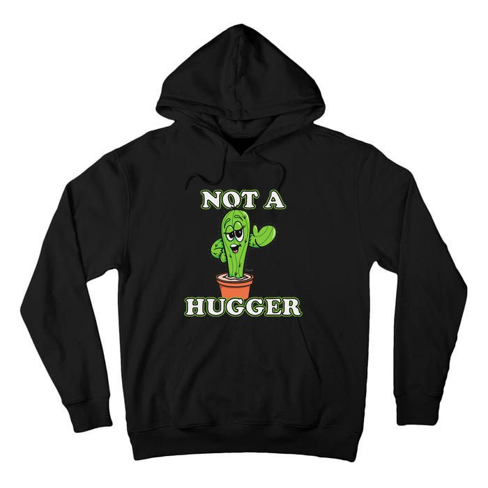 Not A Hugger Personal Boundaries Introvert Warning Tall Hoodie