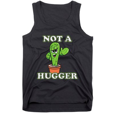 Not A Hugger Personal Boundaries Introvert Warning Tank Top